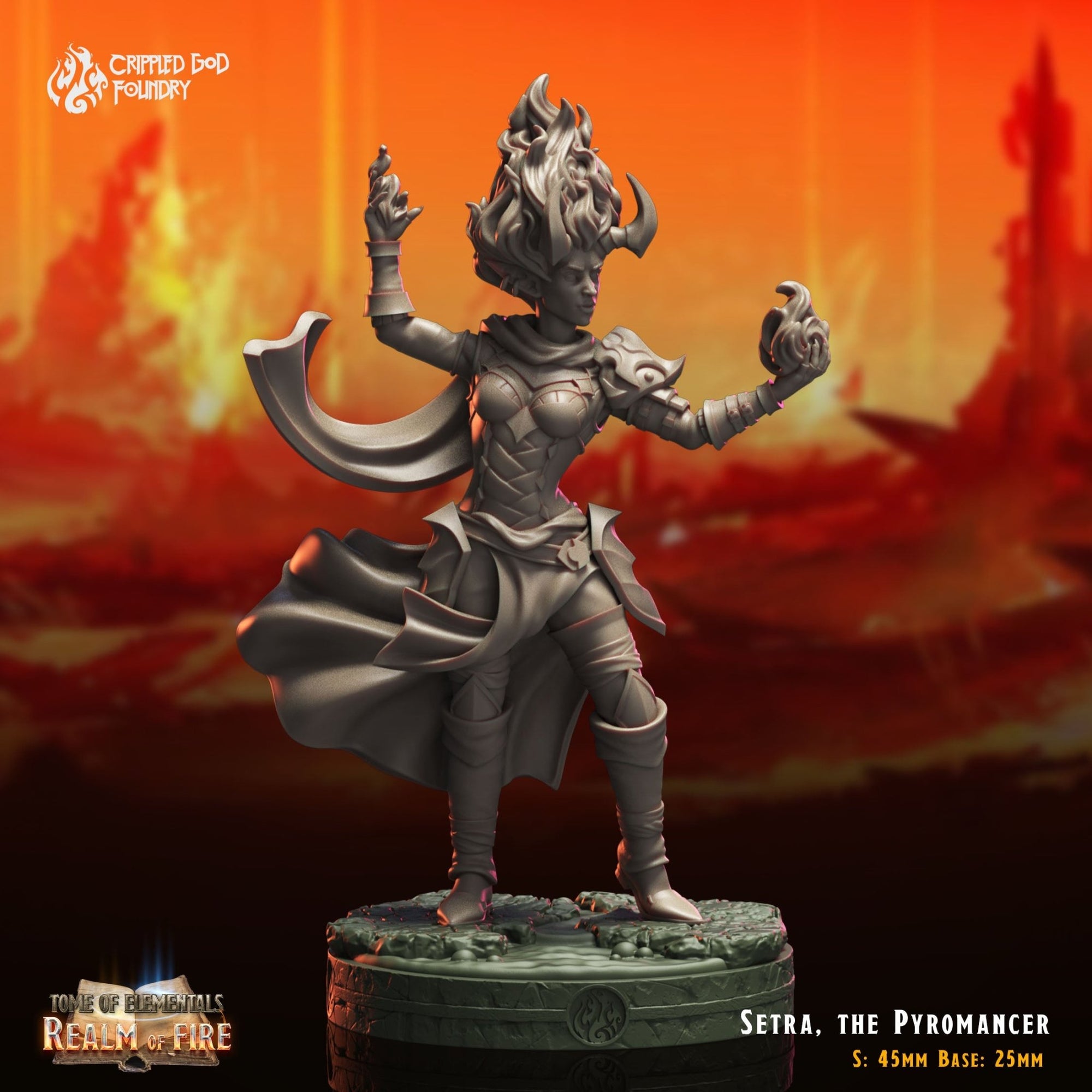 Mediocre StudiosTome of Elementals: Realm of FireTabletop Gaming Miniature