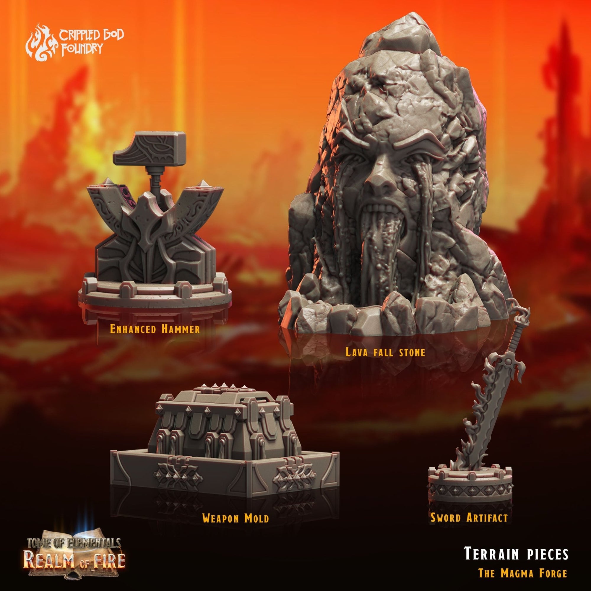 Mediocre StudiosTome of Elementals: Realm of FireTabletop Gaming Miniature