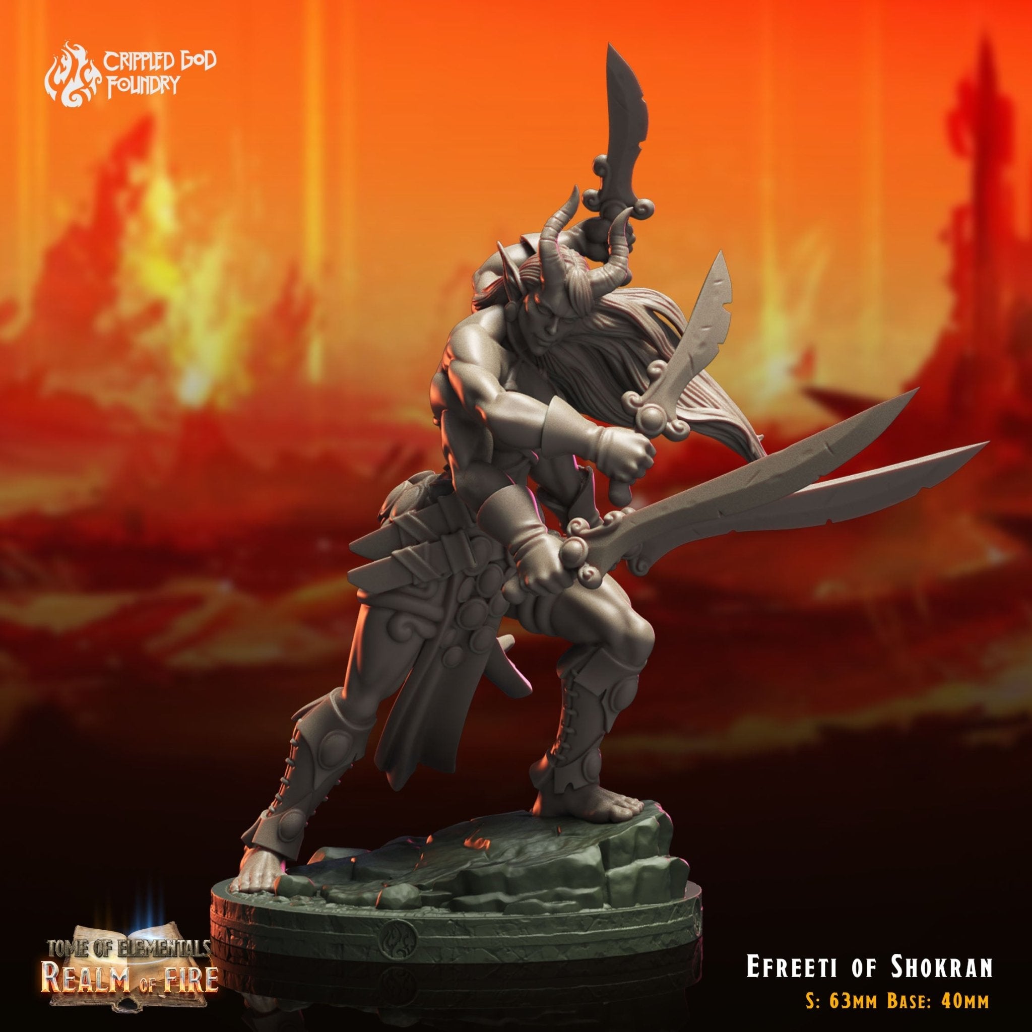 Mediocre StudiosTome of Elementals: Realm of FireTabletop Gaming Miniature