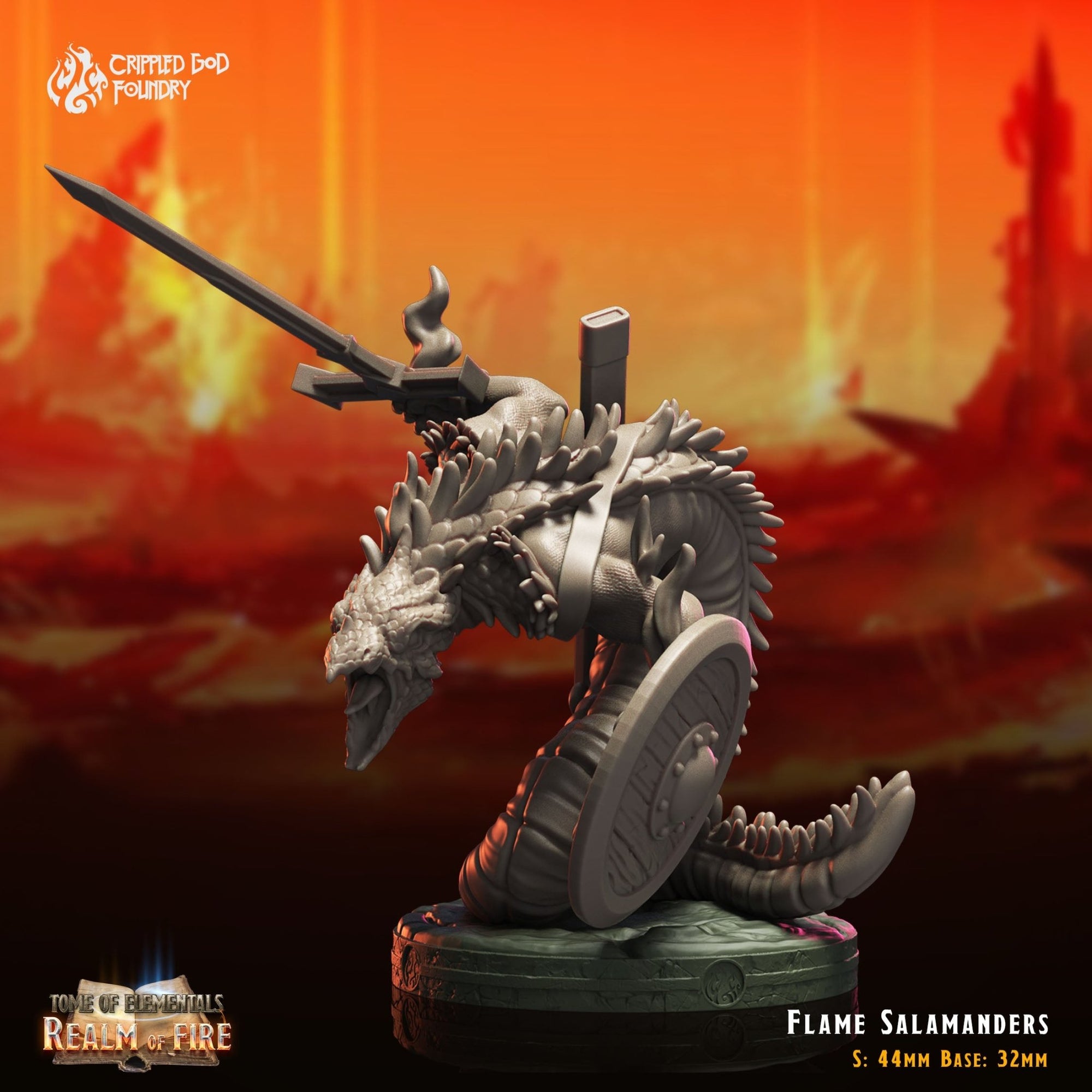 Mediocre StudiosTome of Elementals: Realm of FireTabletop Gaming Miniature