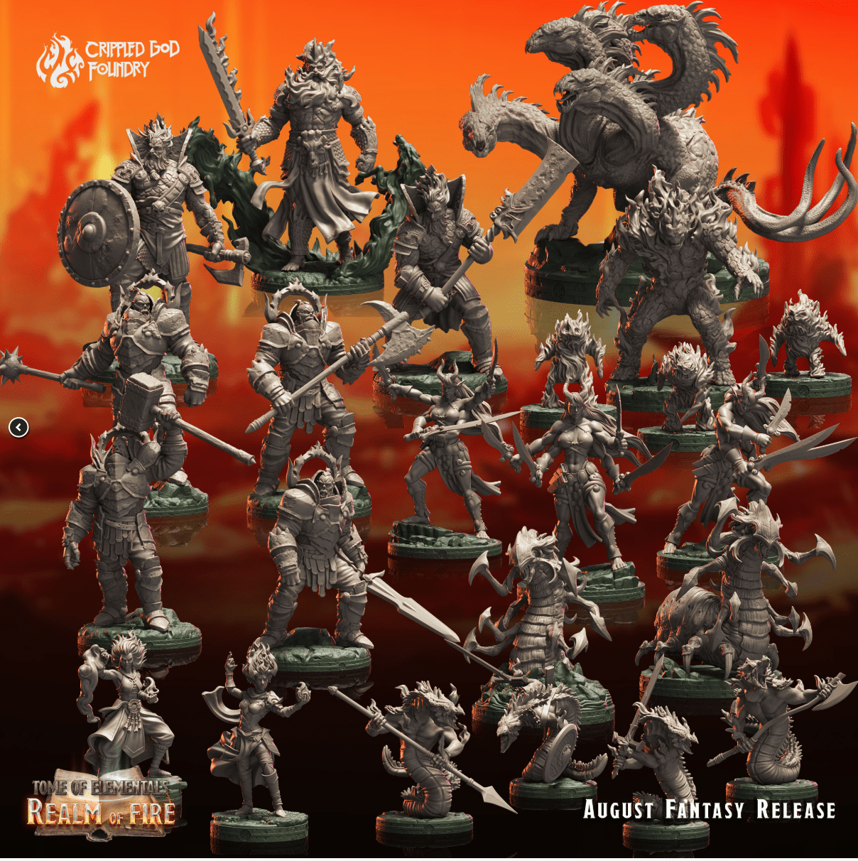 Mediocre StudiosTome of Elementals: Realm of FireTabletop Gaming Miniature