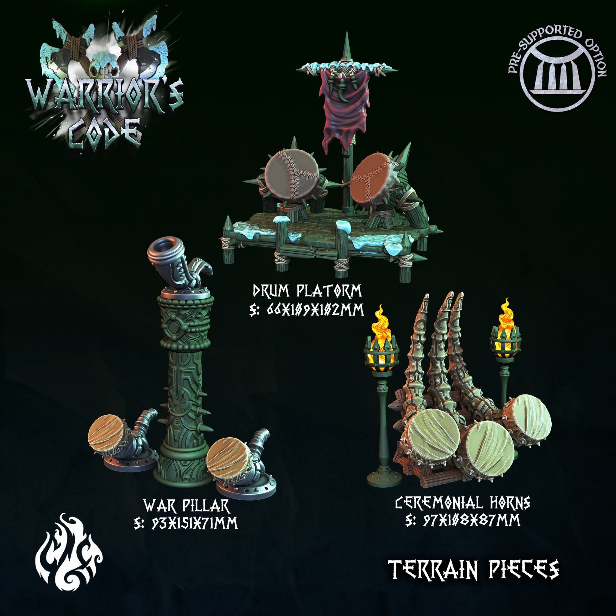 Mediocre StudiosWarrior's CodeTabletop Gaming Miniature